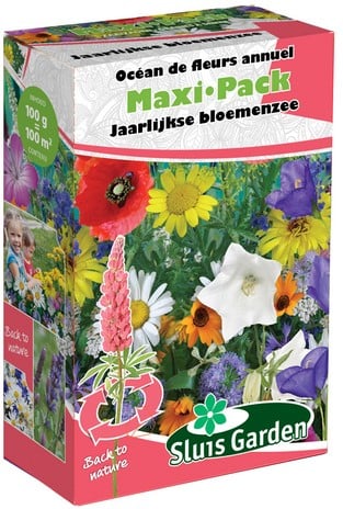 Streuschachtel Wiesenblumen-Samenmischung MEHRJÄHRIG - Maxi Pack Sluis Garden