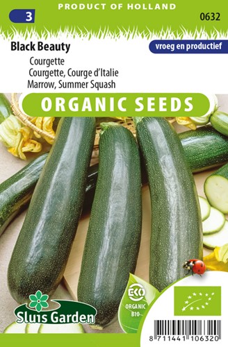 Zucchini Black Beauty EKO - Bio-Saatgut - 10 samen