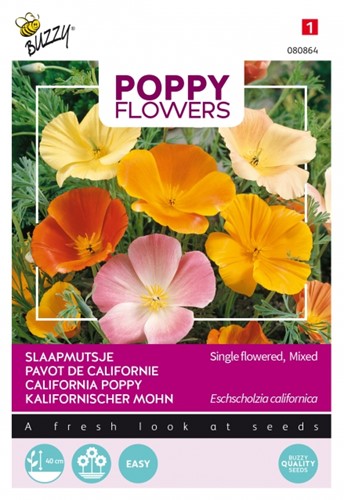 Kalifornischer Mohn einfache, mischung - Poppy Flowers