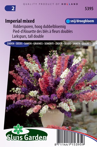Rittersporn Imperial Mixed, doppelblumig (Delphinium)