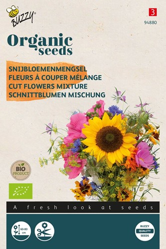 Schnittblumen Mischung – Buzzy Organic Seeds