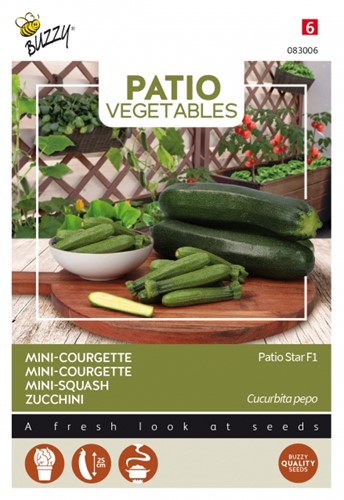 Zucchini Patio Star F1 - Buzzy Patio Vegetables