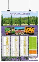 Aussaatkalender-Poster Deutsch - Augerollt 