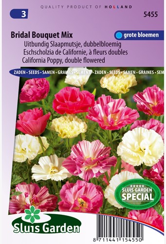 Mohn Bridal Bouquet mix, doppelblütig