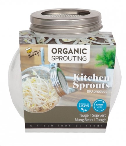 Organic Keimsprossen Keimglas Mungbohne BIO - Buzzy