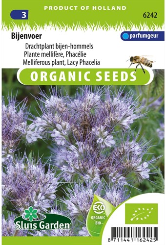 Drachtplant bijen-hommels, Bijenvoer (Phacelia) EKO-2